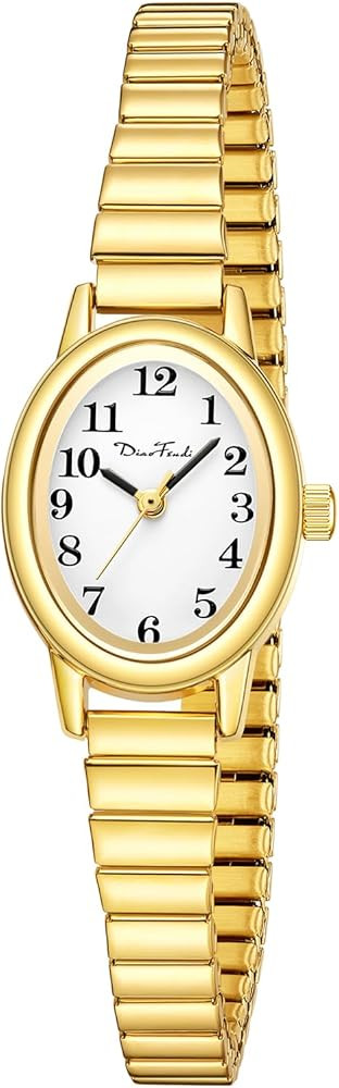 Diaofendi Petite Women's Easy Reader Watch, Analog Women Watch with Stainless Steel Expansion Ban... | Amazon (US)
