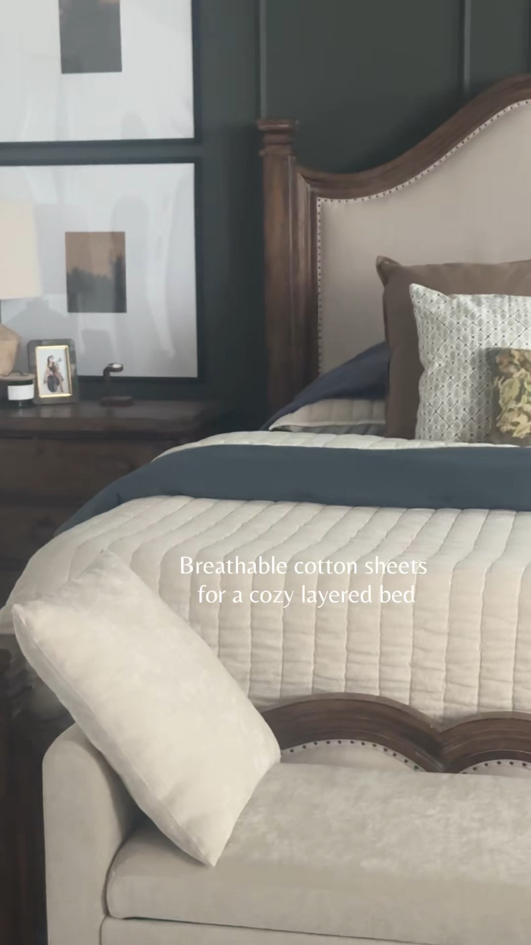 A little moody blue for fall. 🍂🤎

I chose these Lacoste cotton sheets from Wayfair because I love breathable cotton, and the indigo color adds that cozy fall feeling without going with the typical fall colors.

Such an easy way to make the bedroom feel a little warmer and more layered for the season.

Gifted by @wayfair
#WayfairGifted #WayfairCreator

#LTKHome #LTKOver40