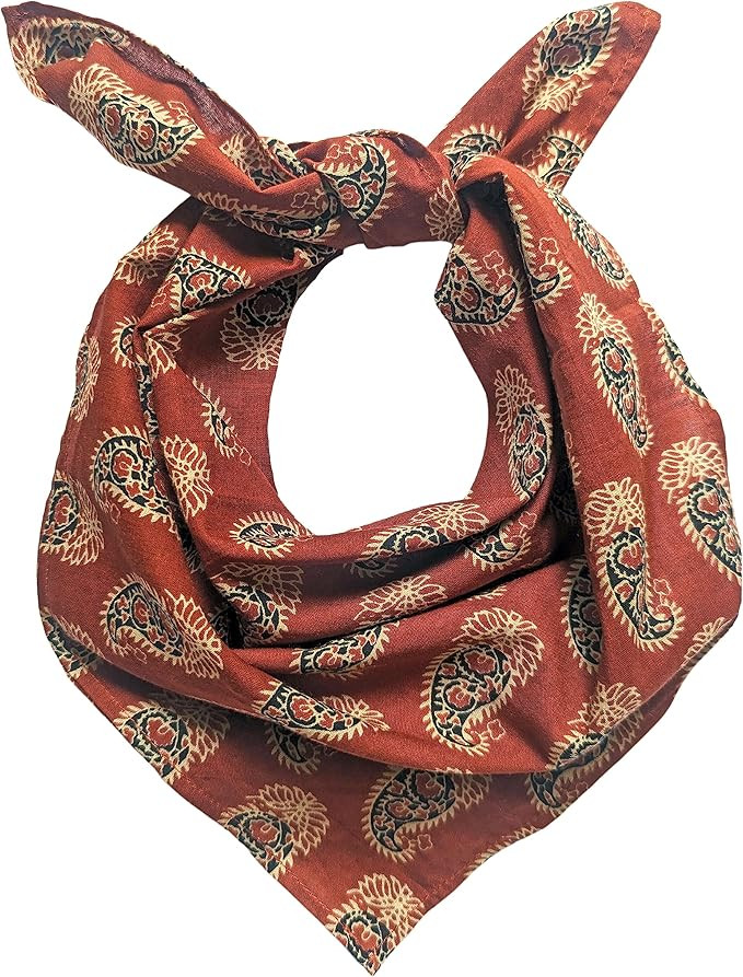 AVKA Studio 100% Cotton Bandanas/Handkerchief for Women, 20X20 In, 2 pack | Amazon (US)