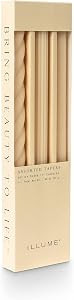 ILLUME Beautifully Done Unscented Assorted Candle Tapers 3-Pack, Cream | Amazon (US)