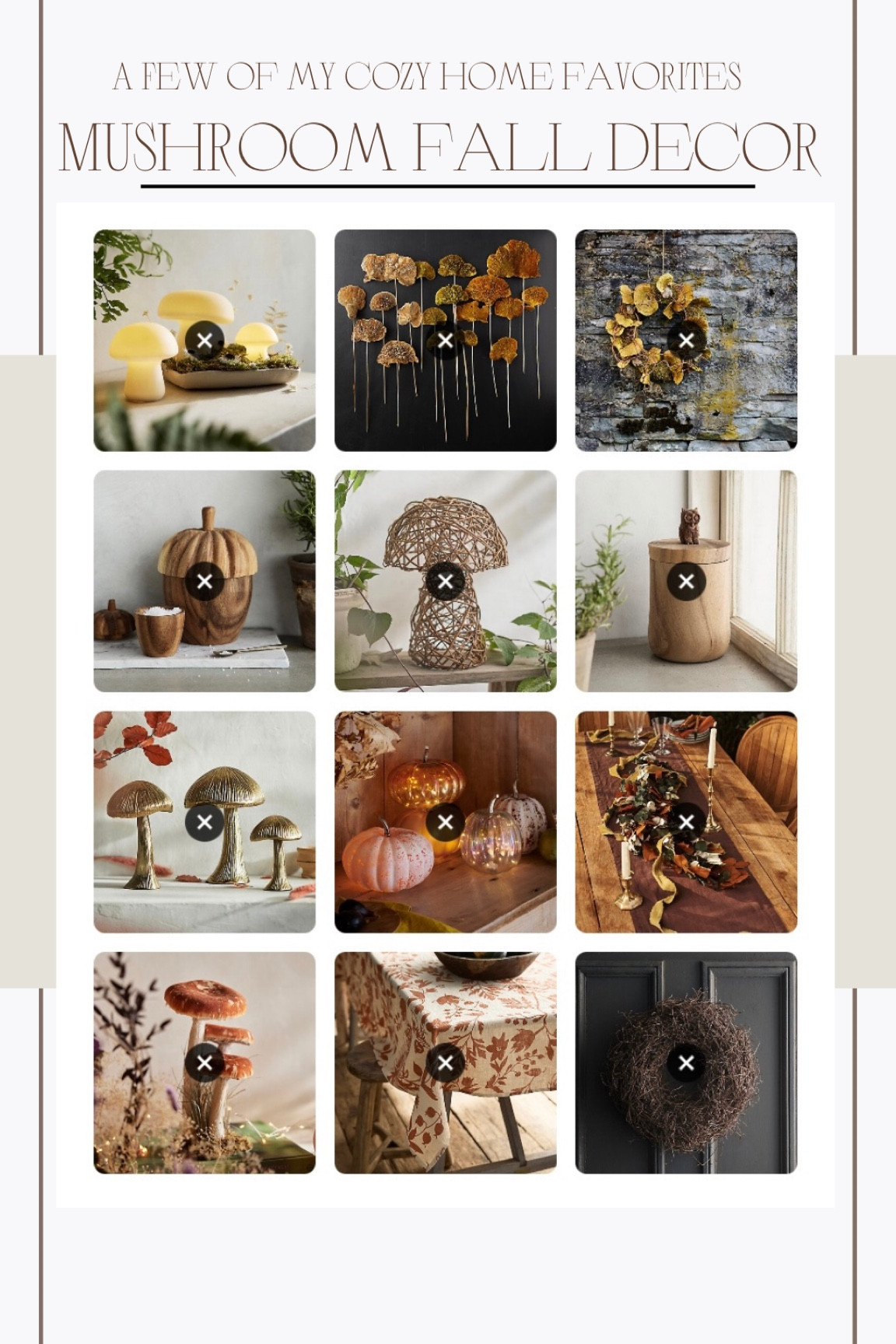 Mushroom Home Decor | Cozy Fall Home Decor | Botanical Home Decor

#LTKhome #LTKSeasonal #LTKHoliday