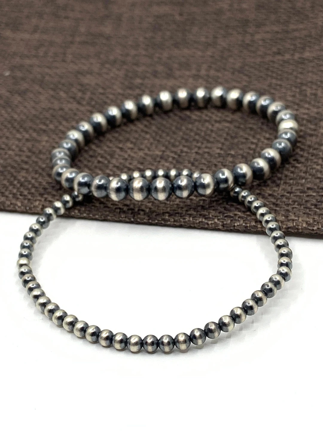 Navaho Pearl Bracelet, Sterling Silver Pearls, Navajo Pearl Bracelet, Adjustable, Stretch Bracele... | Etsy (US)