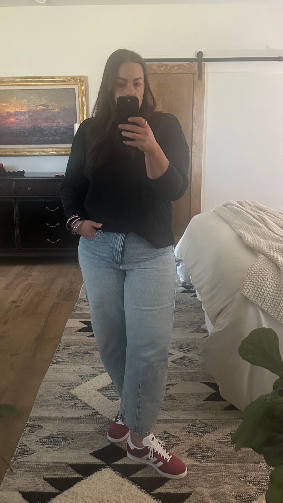 I'm trying to decide about the barrel jeans on my body! I will say they are comfy! 

#LTKPlusSize #LTKSaleAlert #LTKOver40