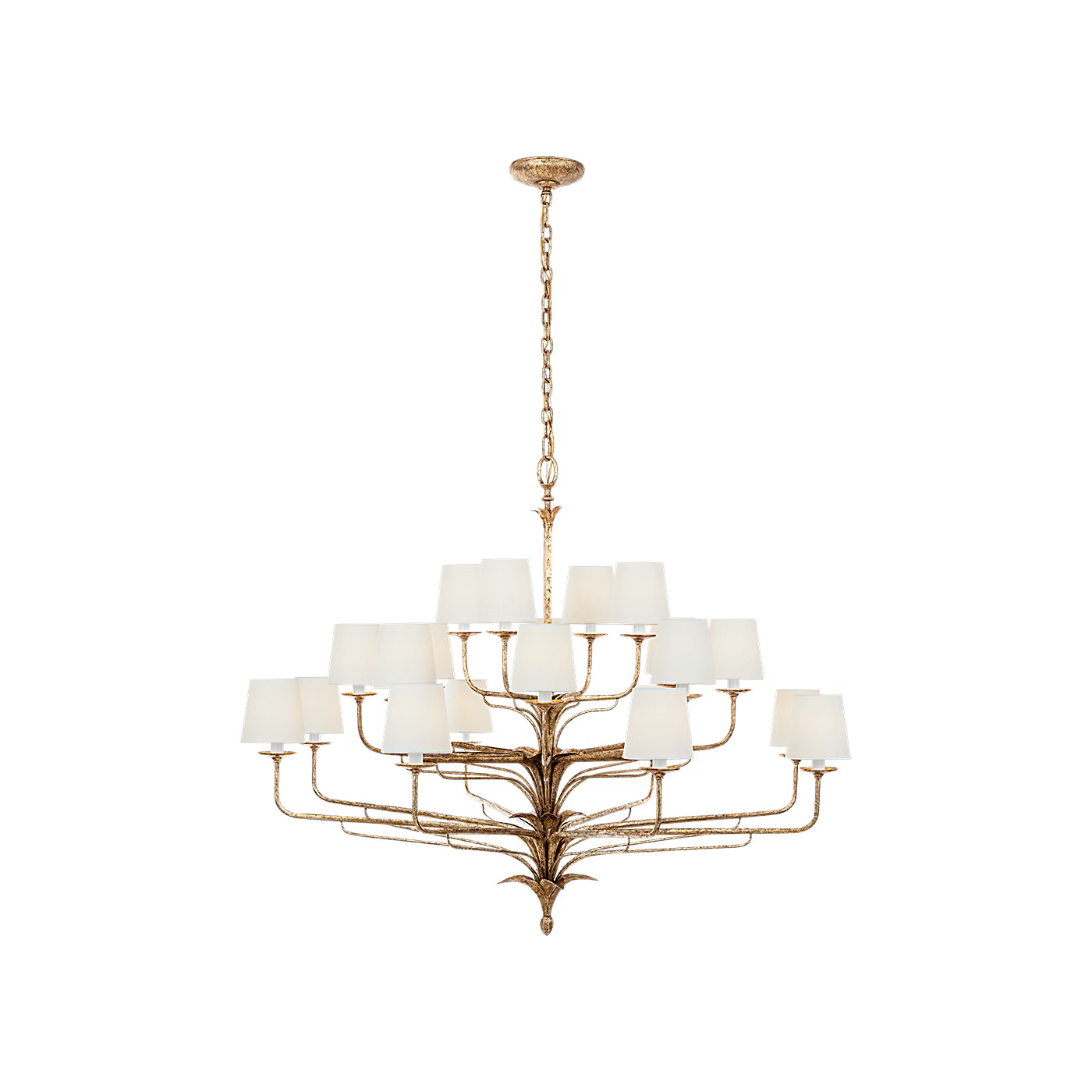 Amalfi 50" Three-Tiered Chandelier | Visual Comfort