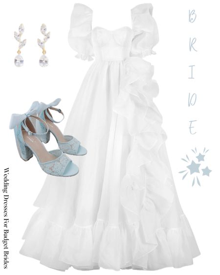 A show stopper gown to fulfill all your princess core dreams! Pair with your ‘something blue’ lace bow heels and glam earrings and you are ready for your own royal wedding!

#gardenwedding #comfortableweddingshoes #comfortableweddingheels #whitedresses #bridaldress

#LTKSeasonal #LTKStyleTip #LTKWedding