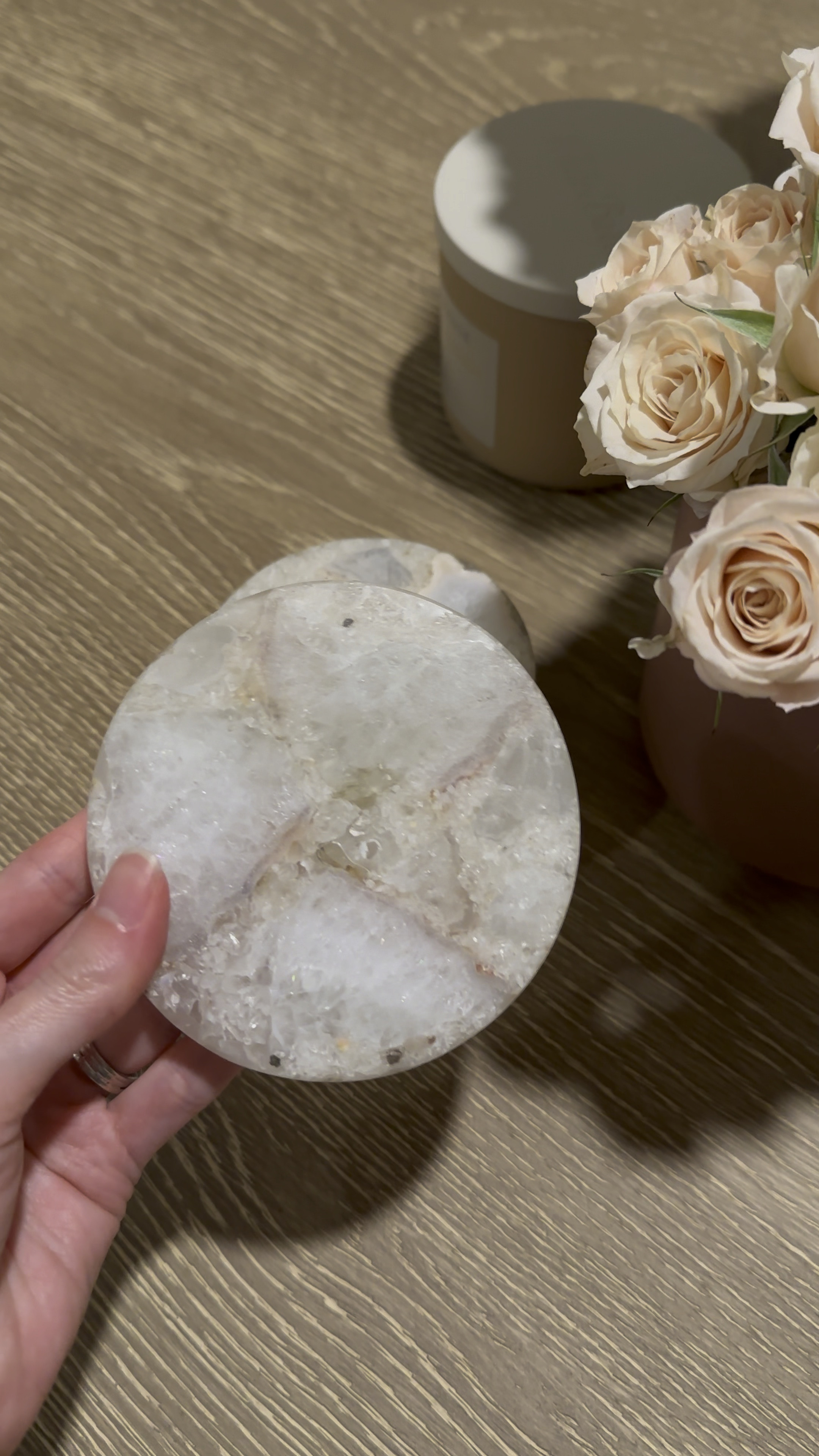 In love with these salt agate coasters from Target! I feel like they compliment the wood tones of our table so nicely. I’m also stoked about these chargers that will help protect our table from spills and scratches.  The color is great year-round but I’m especially excited to use them this fall 🍂

#LTKParties #LTKHome #LTKVideo