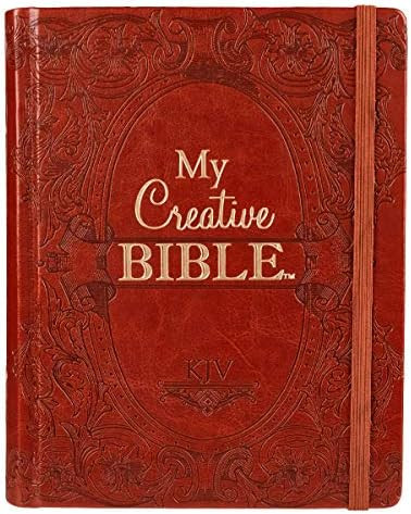 KJV Holy Bible, My Creative Bible, Brown Faux Leather Hardcover w/Ribbon Marker, King James Version | Amazon (US)