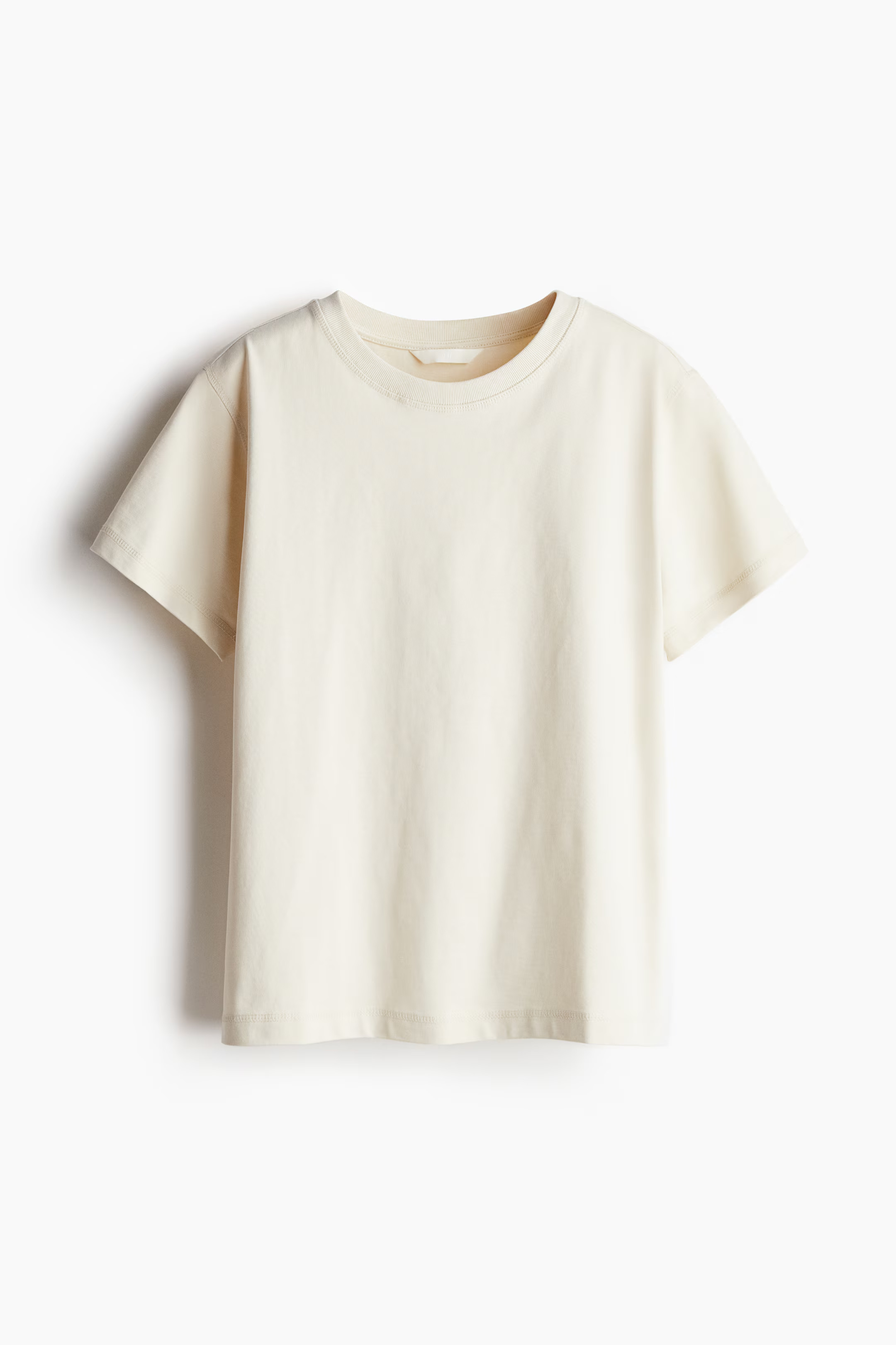 Oversized Baumwoll-T-Shirt - Hellbeige - Ladies | H&M DE | H&M (DE, AT, CH, NL, FI)