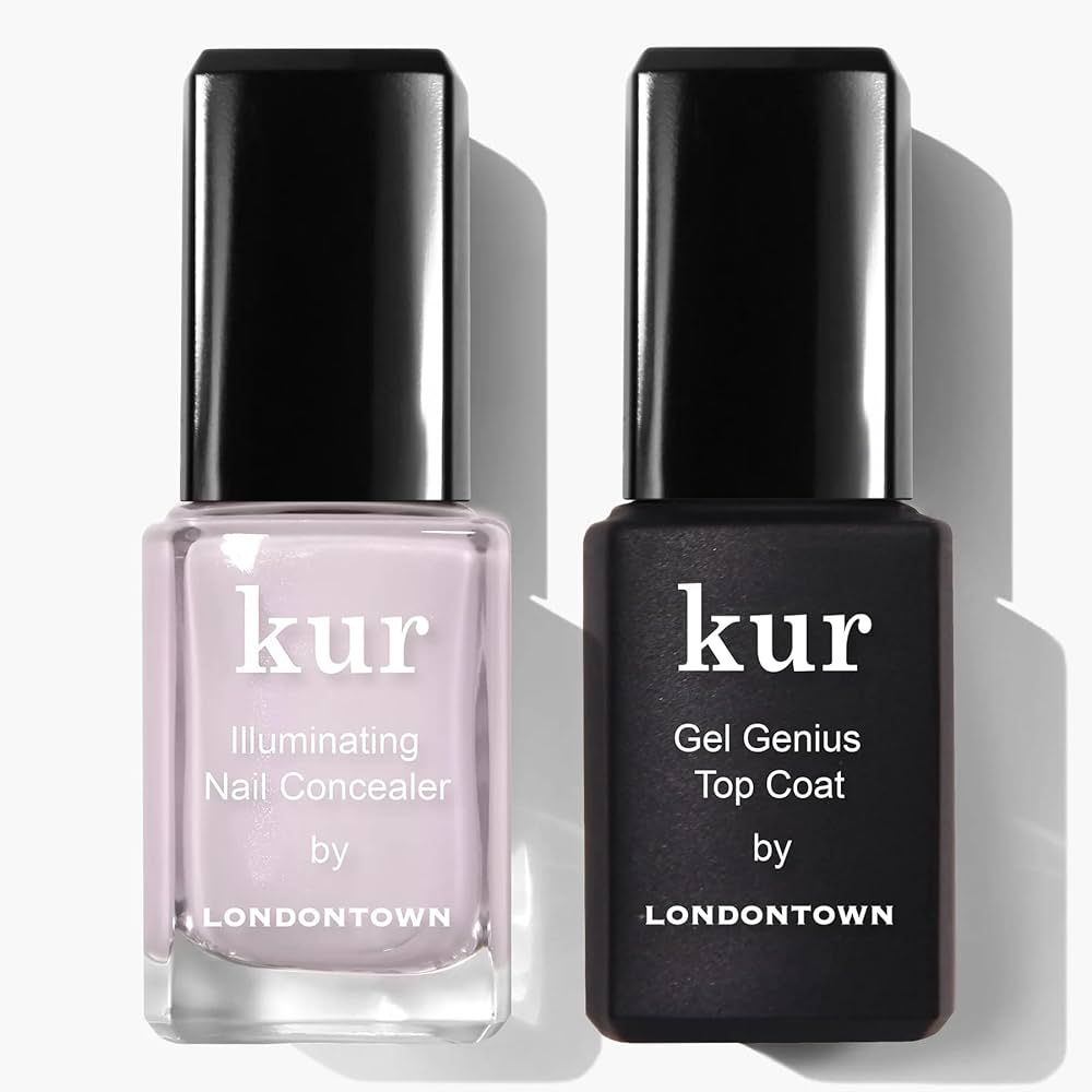 LONDONTOWN kur Nail Conceal & Go Duo Set, Includes Nail Illuminating Concealer & Gel Genius Top C... | Amazon (US)