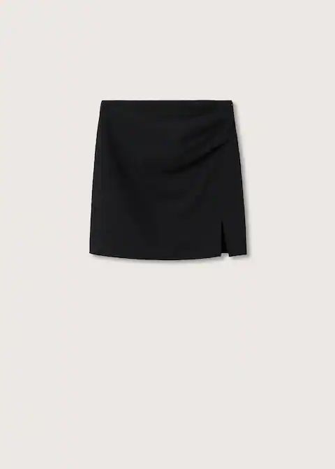 Faux-leather skirt | MANGO (US)