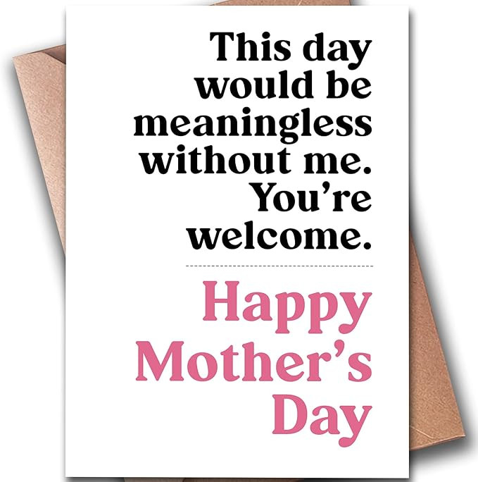 Hqulpr Funny Mother's Day Cards for Mom from Daughter & Son | Mom Card | Mother's Day | Present 7... | Amazon (US)