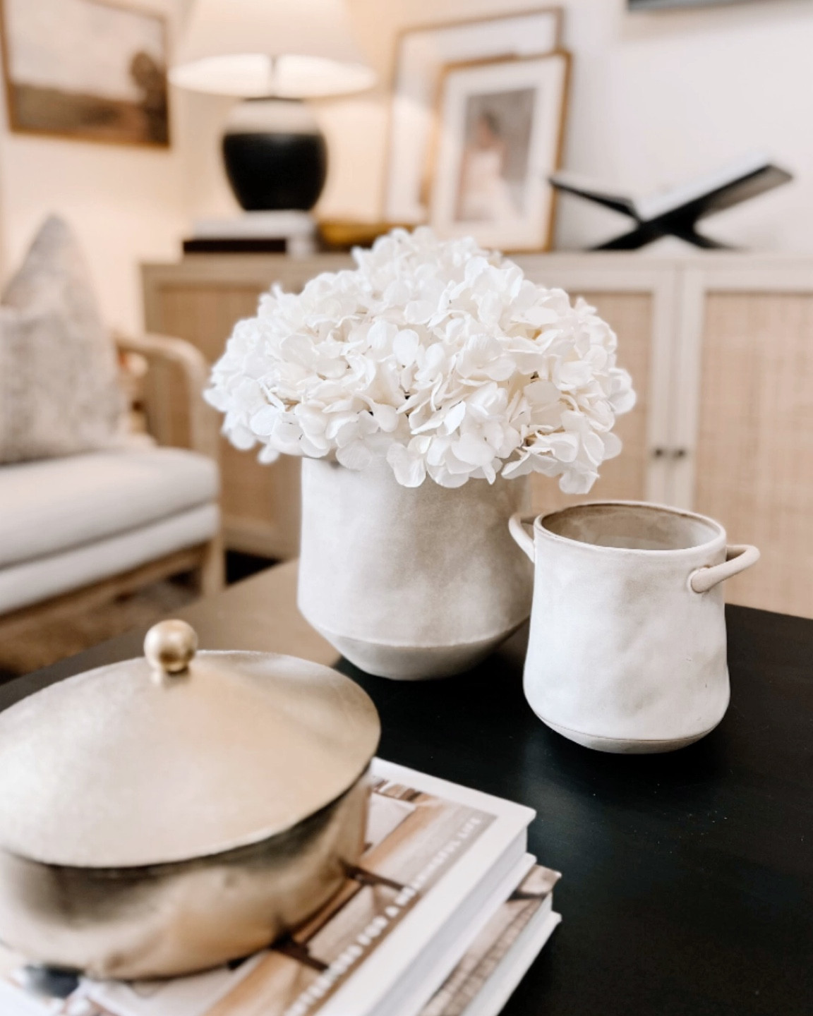 Spring flowers, spring stem, faux spring flowers, vase, planters, white hydrangeas, blossoms stems, cosmo spray, ficus twig, eucalyptus, 

#LTKSale #LTKhome #LTKFind