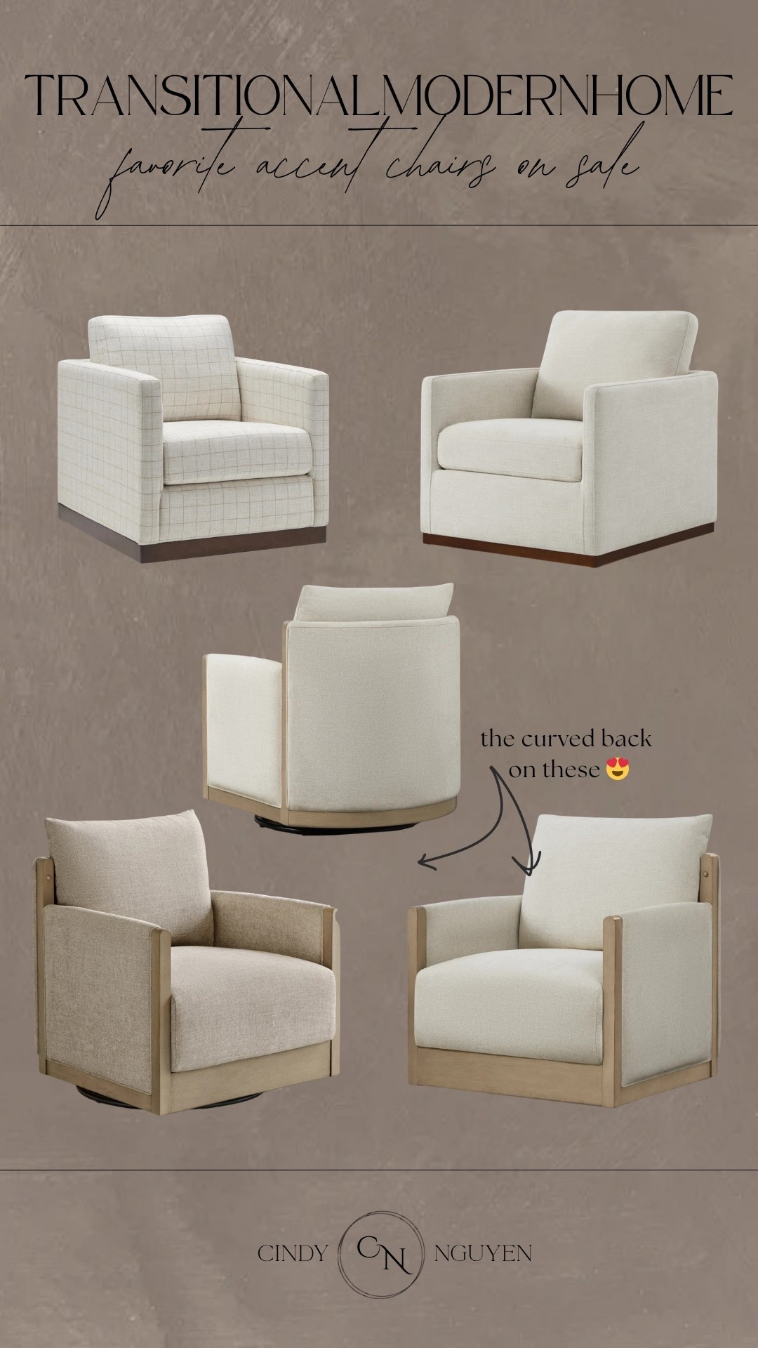 Okay these neutral accent chairs are soo good! They all swivel so that’s a win! 

They are on deals of the day sale so grab them while they are discounted! 😍‼️

#neutraldecor #accentchair #livingroom

#LTKSaleAlert #LTKHome