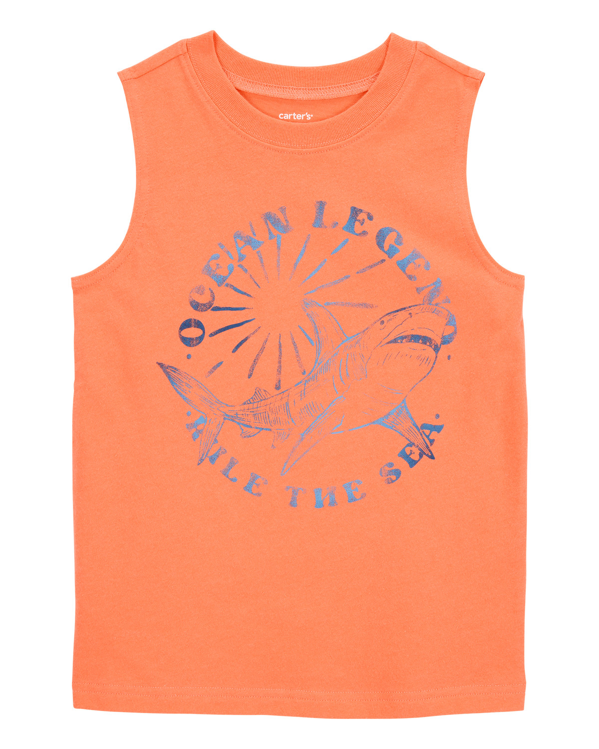 Kid Shark Surf Slogan Tank - Orange - Carter's | Carter's | Carter's Inc