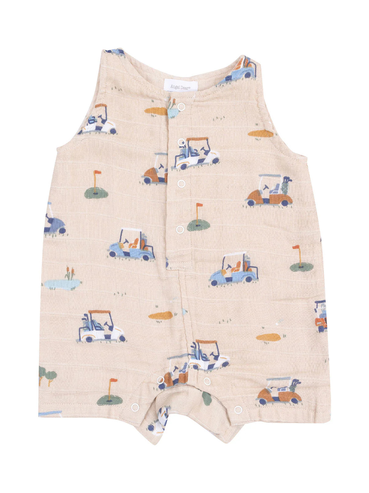 Sleeveless Shortie, Golf Cart Cuties Oatmilk | SpearmintLOVE