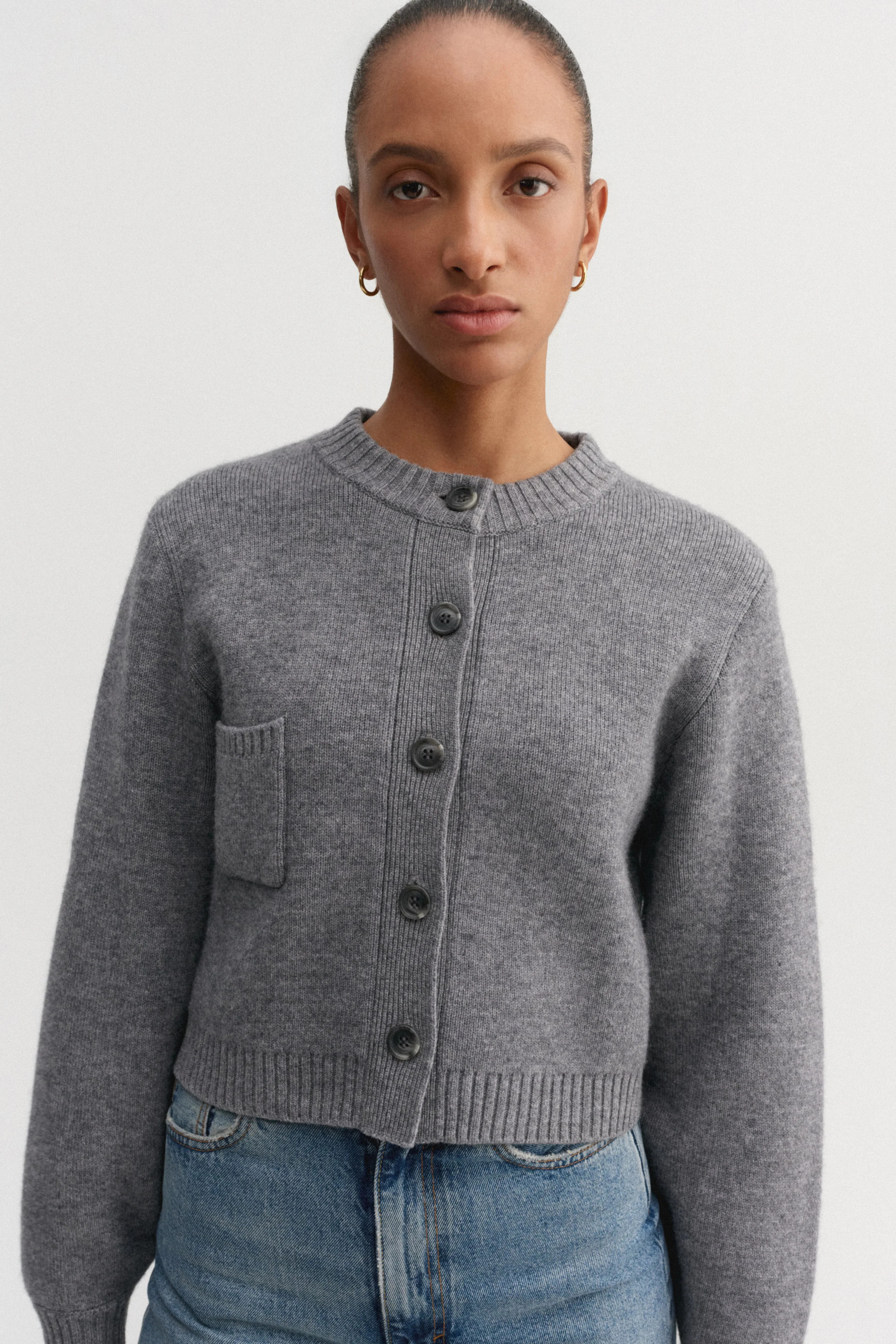 Zozo cardigan, grey | Almada Label