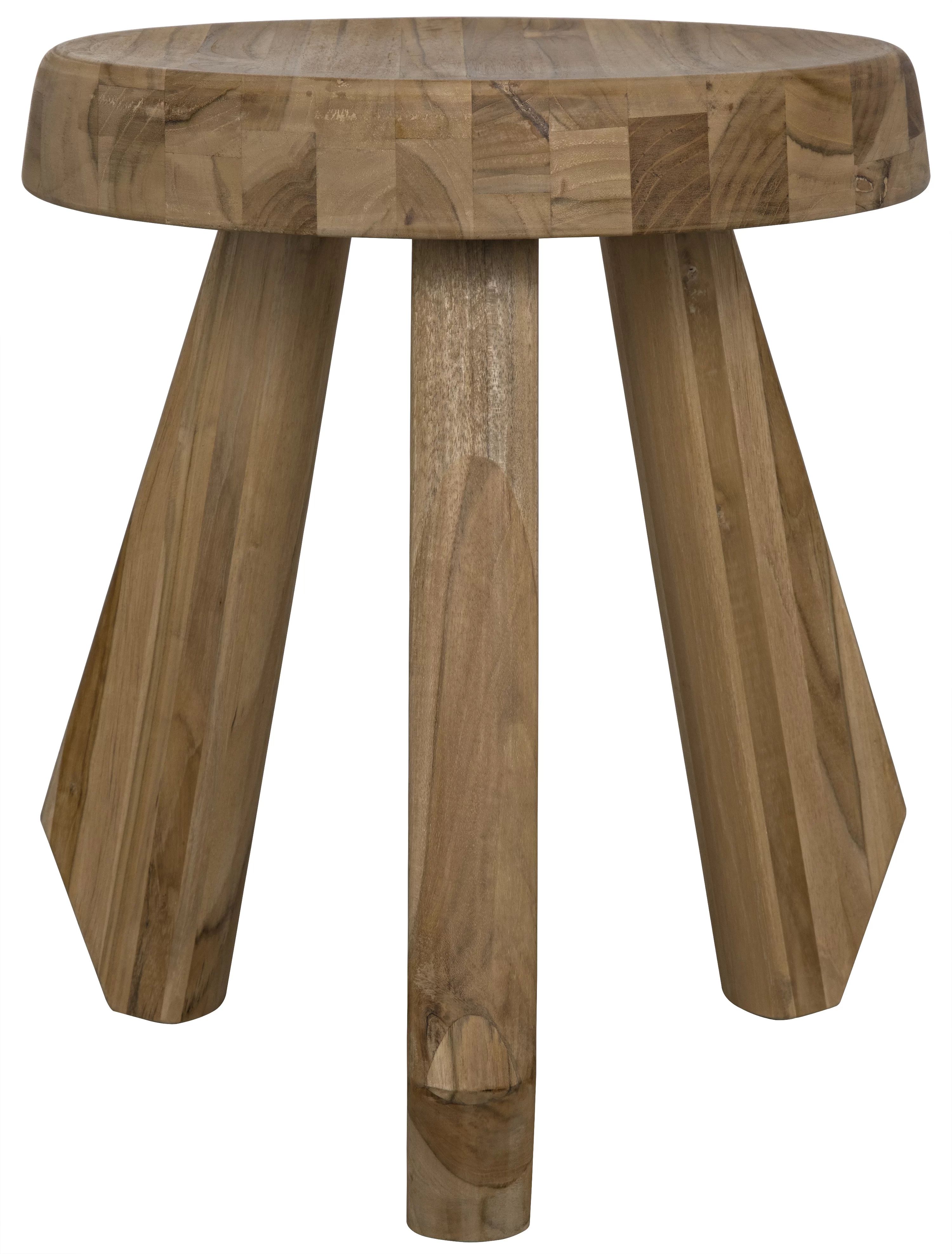 Noir Priam Solid Wood Accent Stool | Wayfair | Wayfair North America