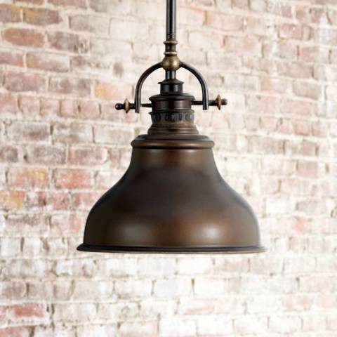 Emery Bronze Finish Rod Hung Mini Pendant Chandelier - #K3585 | Lamps Plus | Lamps Plus