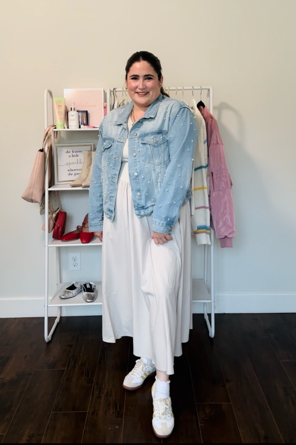 Nsale finds Zella athletic dress pearl denim jacket