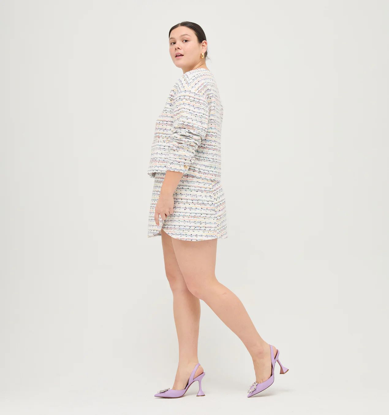 The Lola Skirt - Tweed in Tonal Multi | Hill House Home