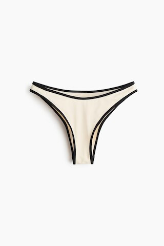 H & M - Cheeky Bikini Bottoms - Cream/Black | H&M (US, CA, MX)