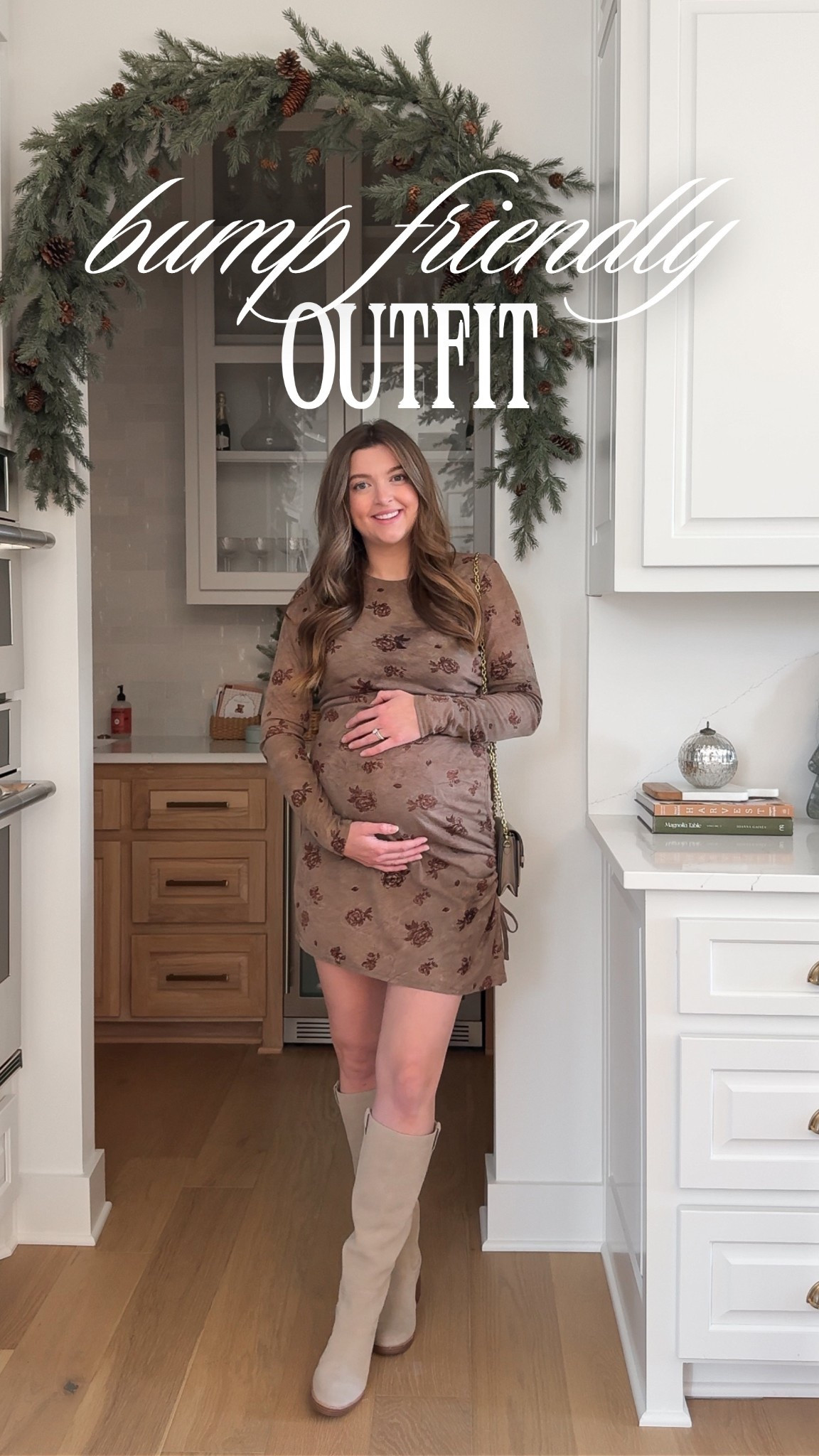 Trying to find my style again with a bump, I found so many cute Lulus dresses for the holidays 🎄🤍
I’ve had a hard time finding the confidence (and motivation) to dress cute during this pregnancy. I would much rather be in PJS, leggings, or sweatshirts🫠 So this winter I promised myself I would dress up more - look good, feel good mentality!! 

Love this asymmetrical ruched dress, so cute dressed up with boots or dressed down with sneakers!

Size: large

Bump style, bump friendly, holiday dress, winter fashion, affordable fashion


#LTKBump