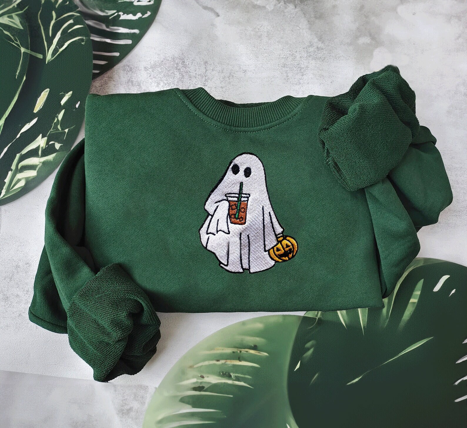Halloween Ghost Sweatshirt | Western Halloween Embroidered Sweatshirt | Cute Ghost Shirt | Spooky... | Etsy (US)