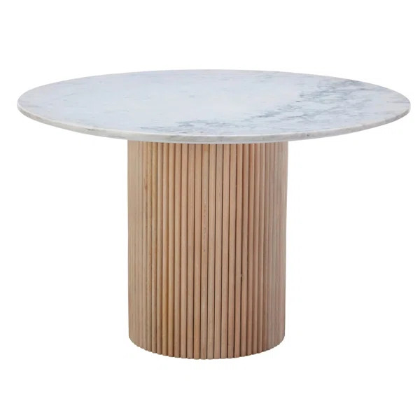 Carmela Round Solid Wood Base Dining Table | Wayfair North America