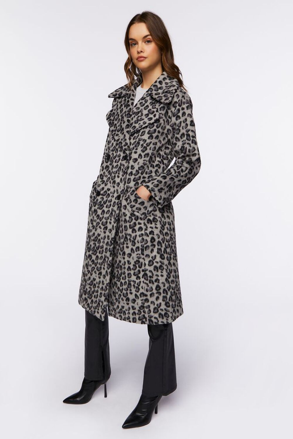 Leopard Print Duster Coat | Forever 21 (US)