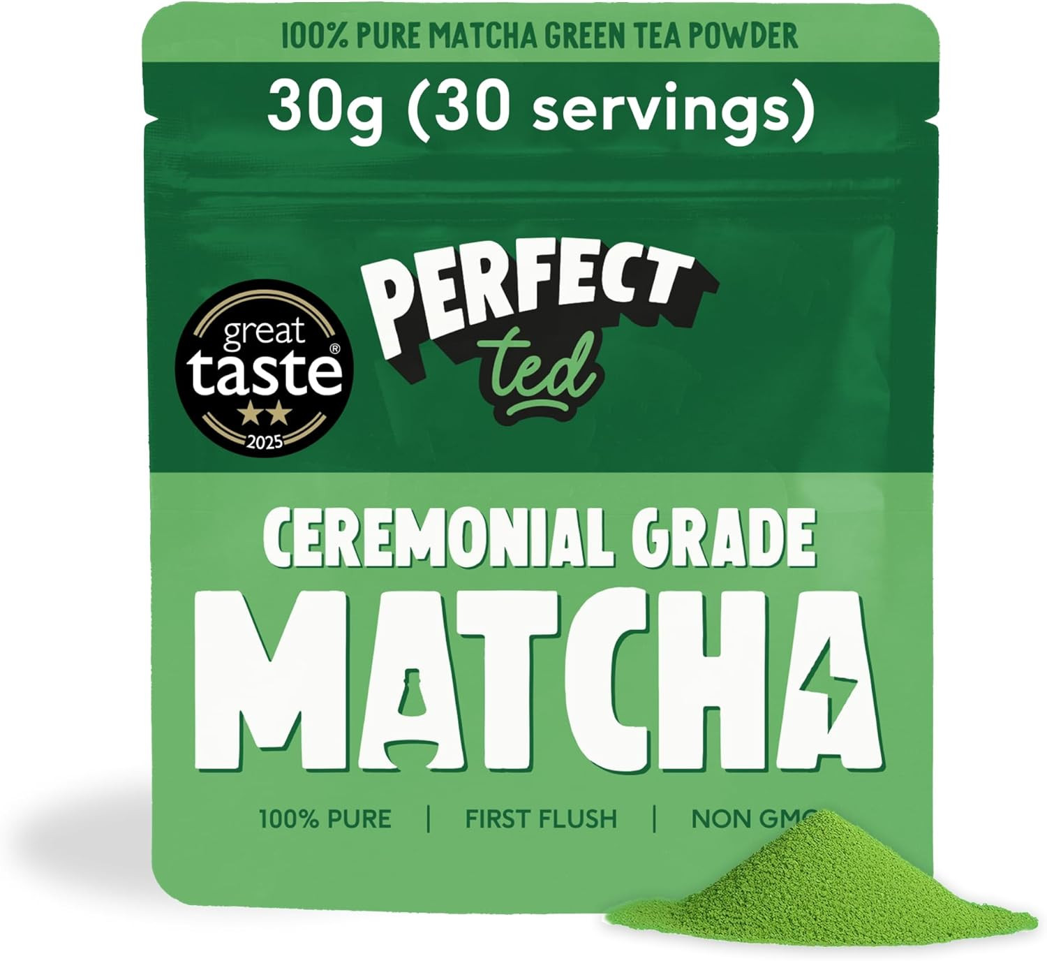 PerfectTed Organic Matcha Powder, Ceremonial Grade Japanese, 30g (30 Servings), Perfect for Latte... | Amazon (UK)