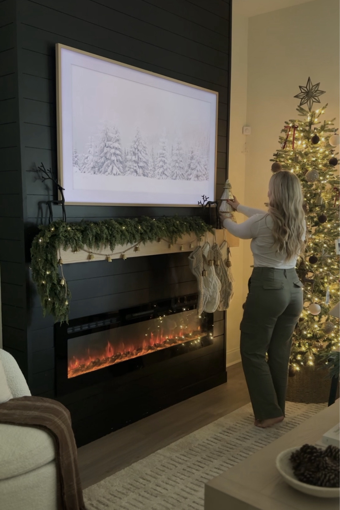 AMAZON GARLAND currently on sale for only $40! I have one 6ft garland styled here, it is so full and fluffy you only need one! 

Holiday styling 2024
Mantle styling
Christmas decor
Christmas tree inspo
Twinkle lights
Samsung frame TV

#LTKHome #LTKCyberWeek #LTKHoliday