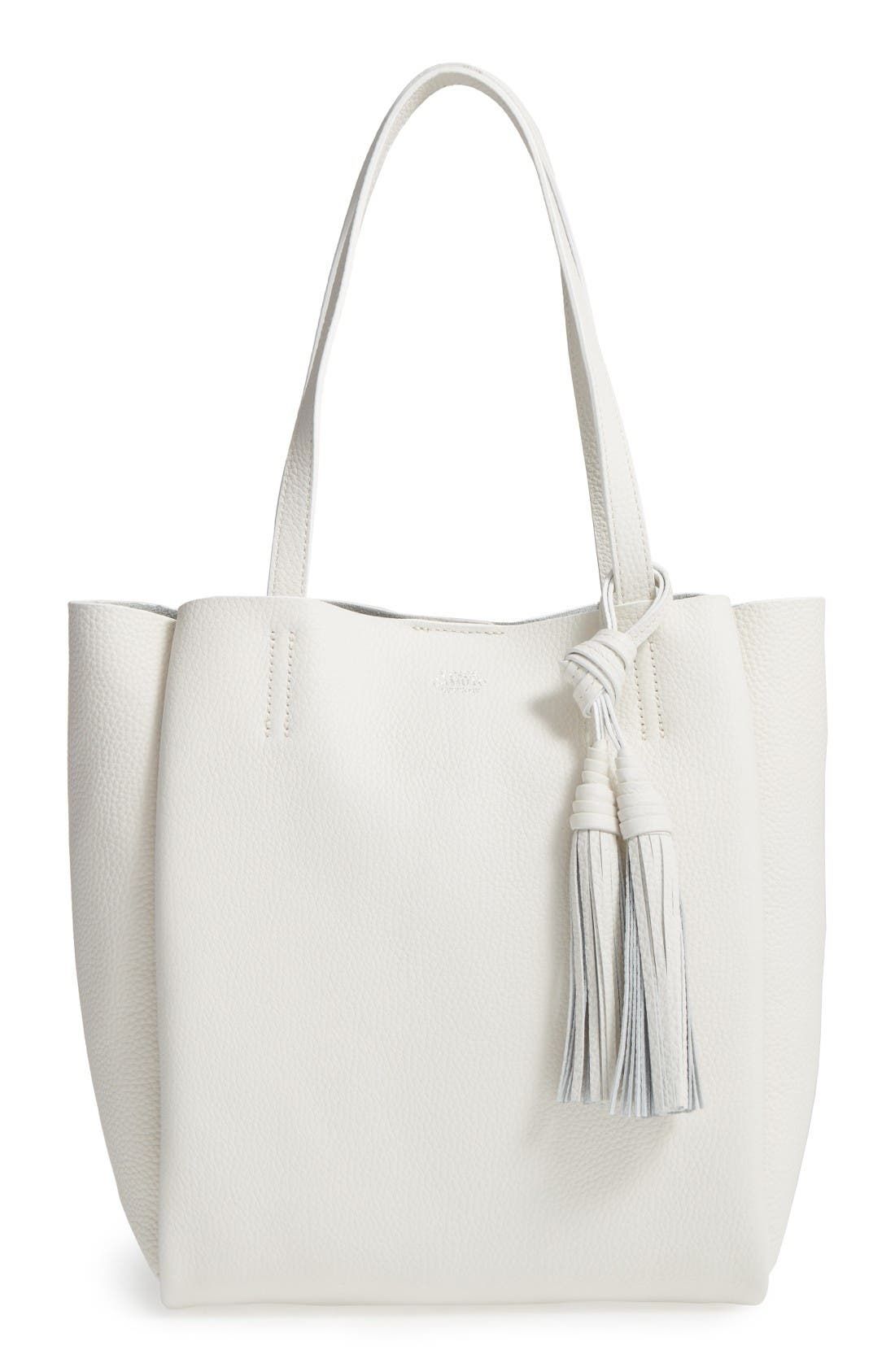 Small Taja Leather Tote with Tassel Charm | Nordstrom