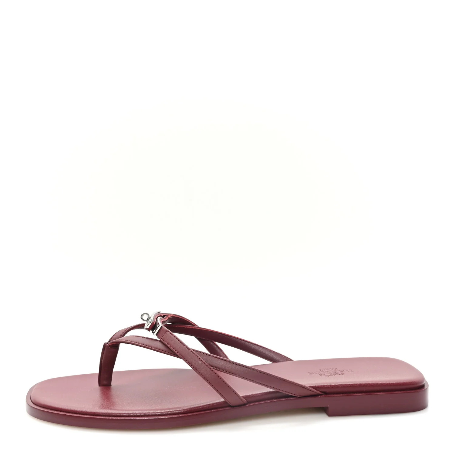 Calfskin Miss Sandals 39 Rouge H | FASHIONPHILE (US)