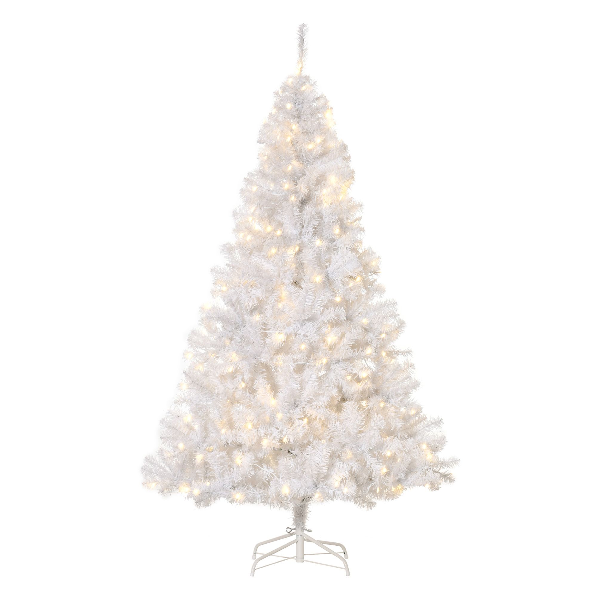 HOMCOM Pre-Lit Douglas Fir Artificial Christmas Tree with 1000 Tips and 250 Warm White LED Lights... | Walmart (US)
