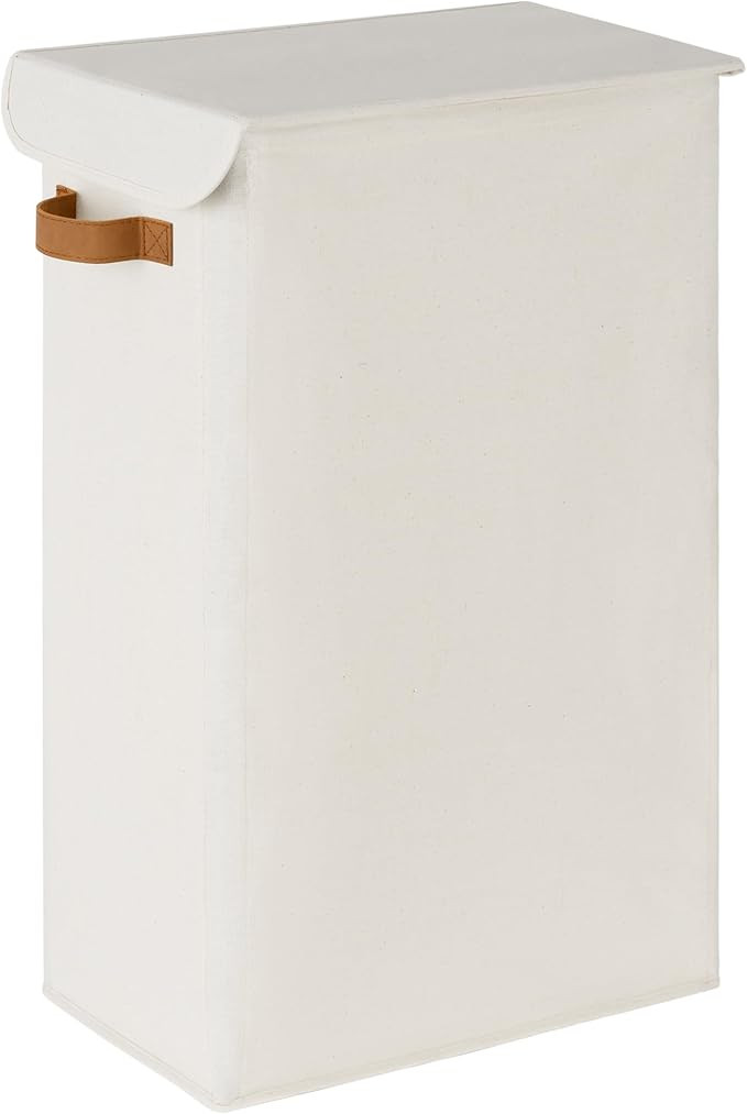 StorageWorks 65.5L Laundry Hamper with Lid, Tall and Slim Clothes Hampers with Handles, Foldable ... | Amazon (US)
