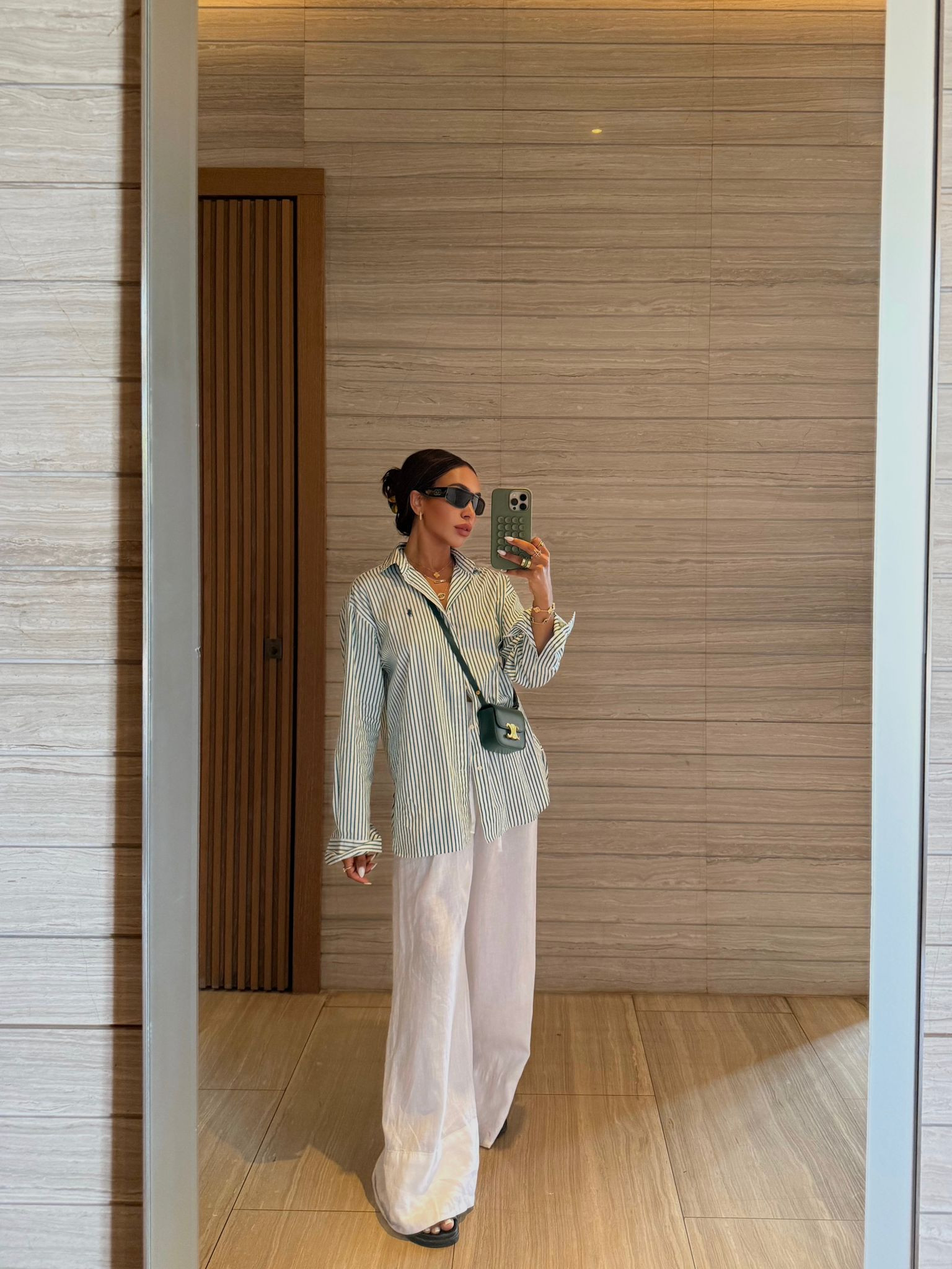 Summer outfit/ Ralph Lauren/ striped cotton shirt/ Zara/ linen trousers/ holiday outfit/ outfit idea  

 #LTKuk #LTKAroundTheWorld #LTKsummer