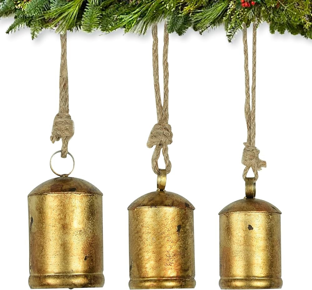Bells,Christmas Bells, Witch Bells, Gold Bells for Christmas Decorations, Bells for Door, Brass B... | Amazon (US)