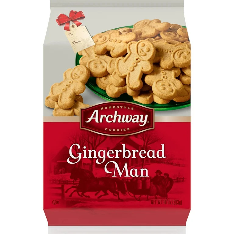 Archway Cookies, Holiday Gingerbread Man Cookies, 10 oz | Walmart (US)