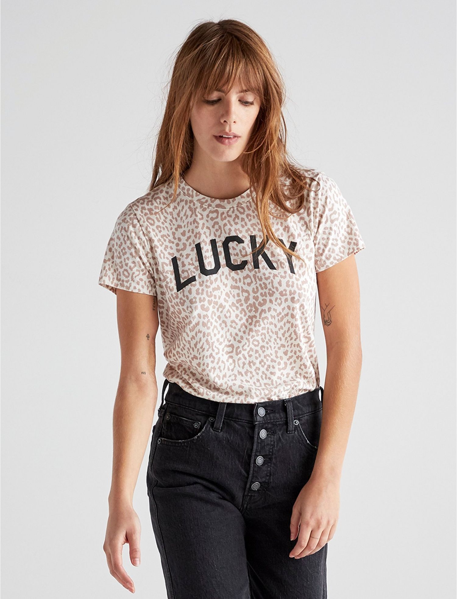Lucky Leopard Print Tee | Lucky Brand