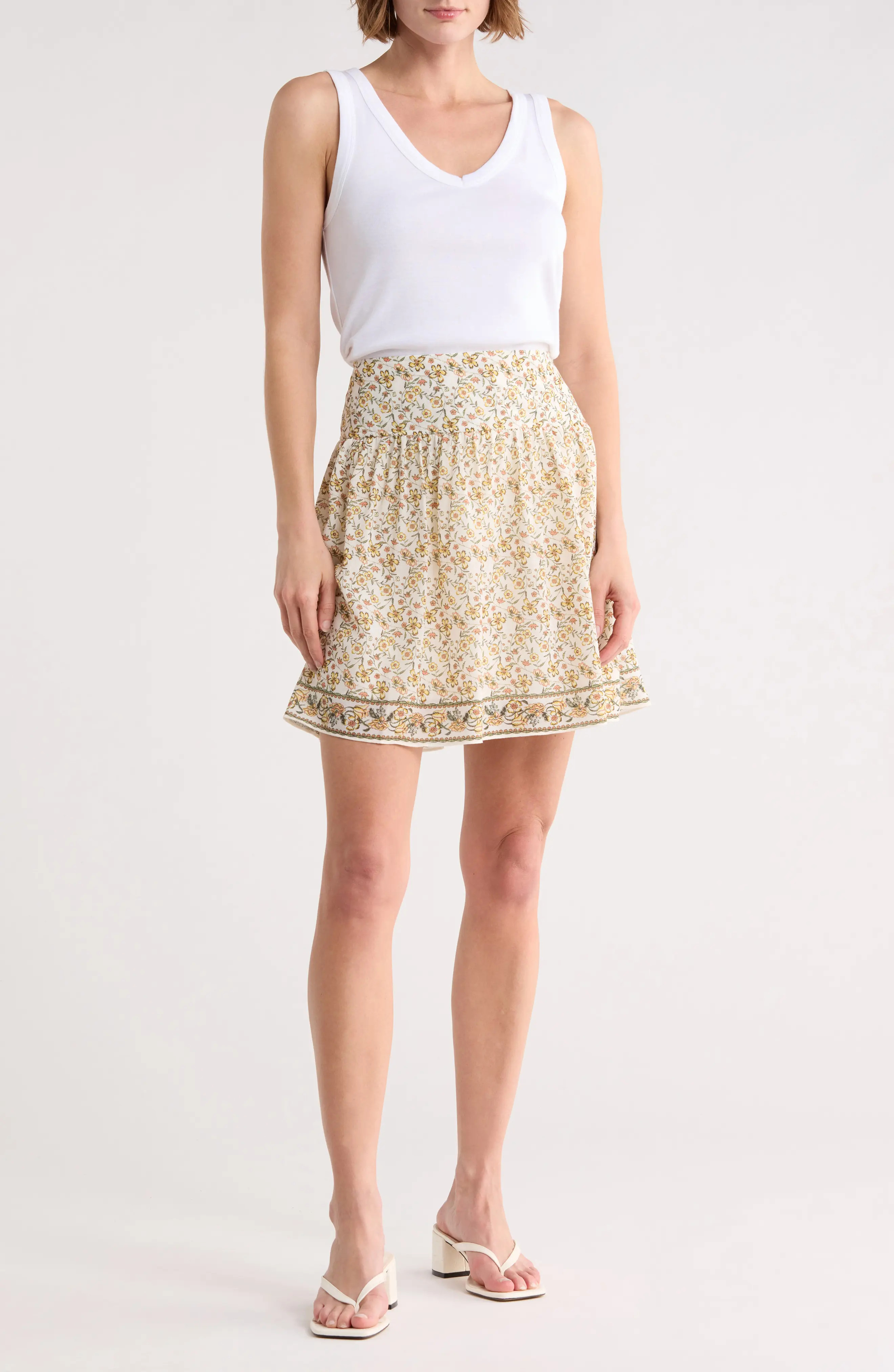 MAX STUDIO Floral Miniskirt (Women) | Nordstromrack | Nordstrom Rack