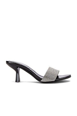 Jeffrey Campbell Glitzed Mule in Black Patent & Silver from Revolve.com | Revolve Clothing (Global)