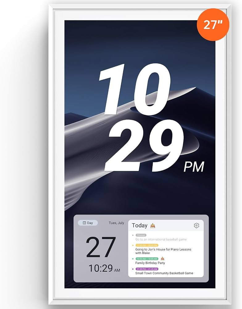 Apolosign 27-inch Digital Calendar & Smart Family Wall Planner, No Subscription, Shared Touchscre... | Amazon (US)