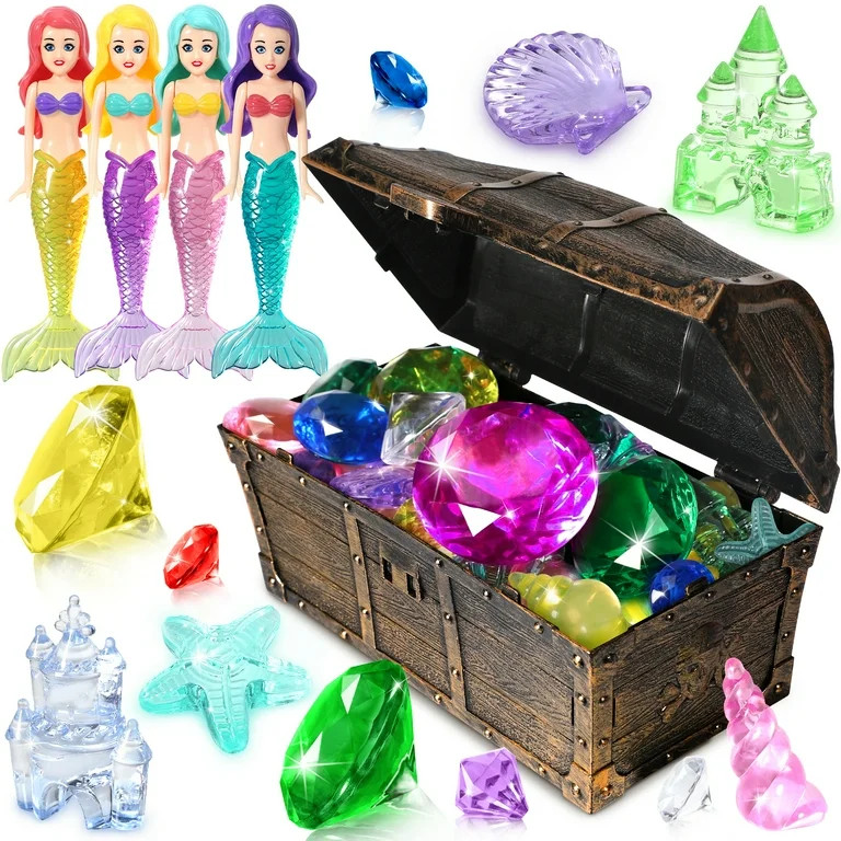 Hatisan 36pcs Pool Toys for Kids, Mermaid Pool Toys Swim Toys, Diving Toys for Pool, Diving Gems ... | Walmart (US)
