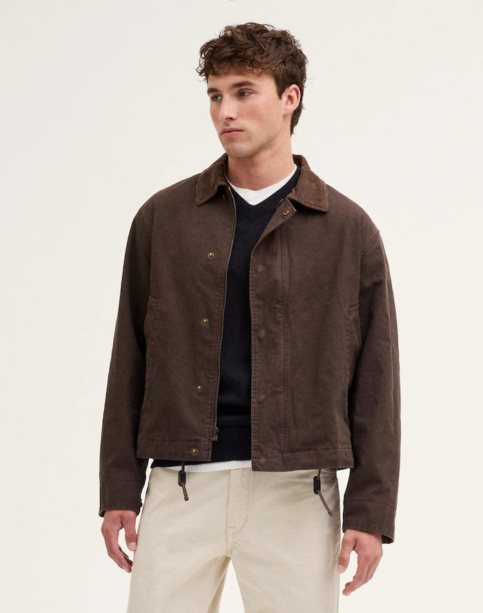 Cord-Collar Zip Jacket | Madewell