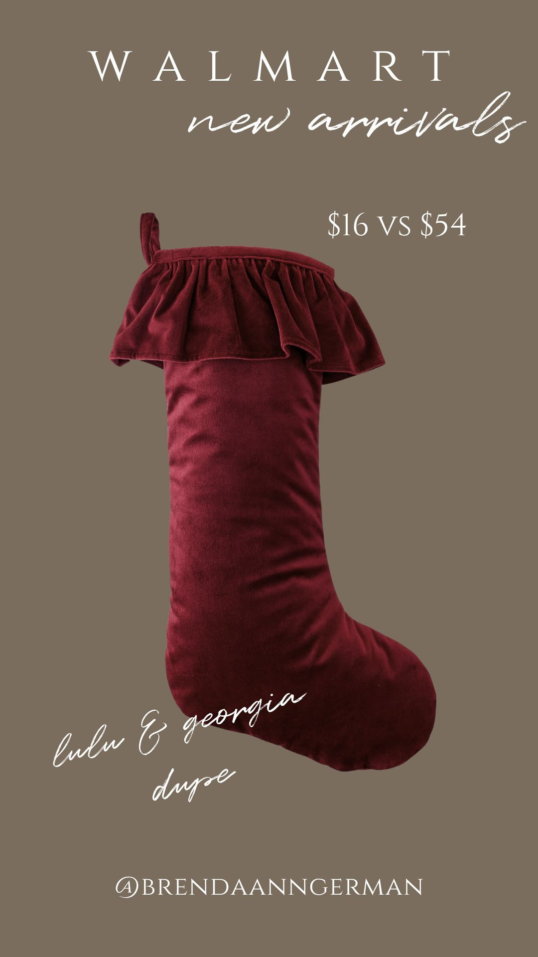 I am SO GLAD they finally came out with a dupe for these stockings! Couldn't justify $54 but $16 I can!  

 #LTKFallSale #LTKSeasonal #LTKHome