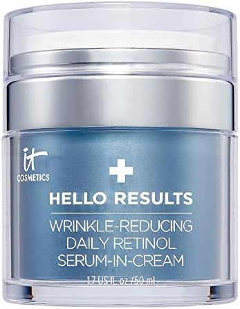 Amazon.com: IT Cosmetics Hello Results Wrinkle-Reducing Daily Retinol Serum-in-Cream - Firming & ... | Amazon (US)