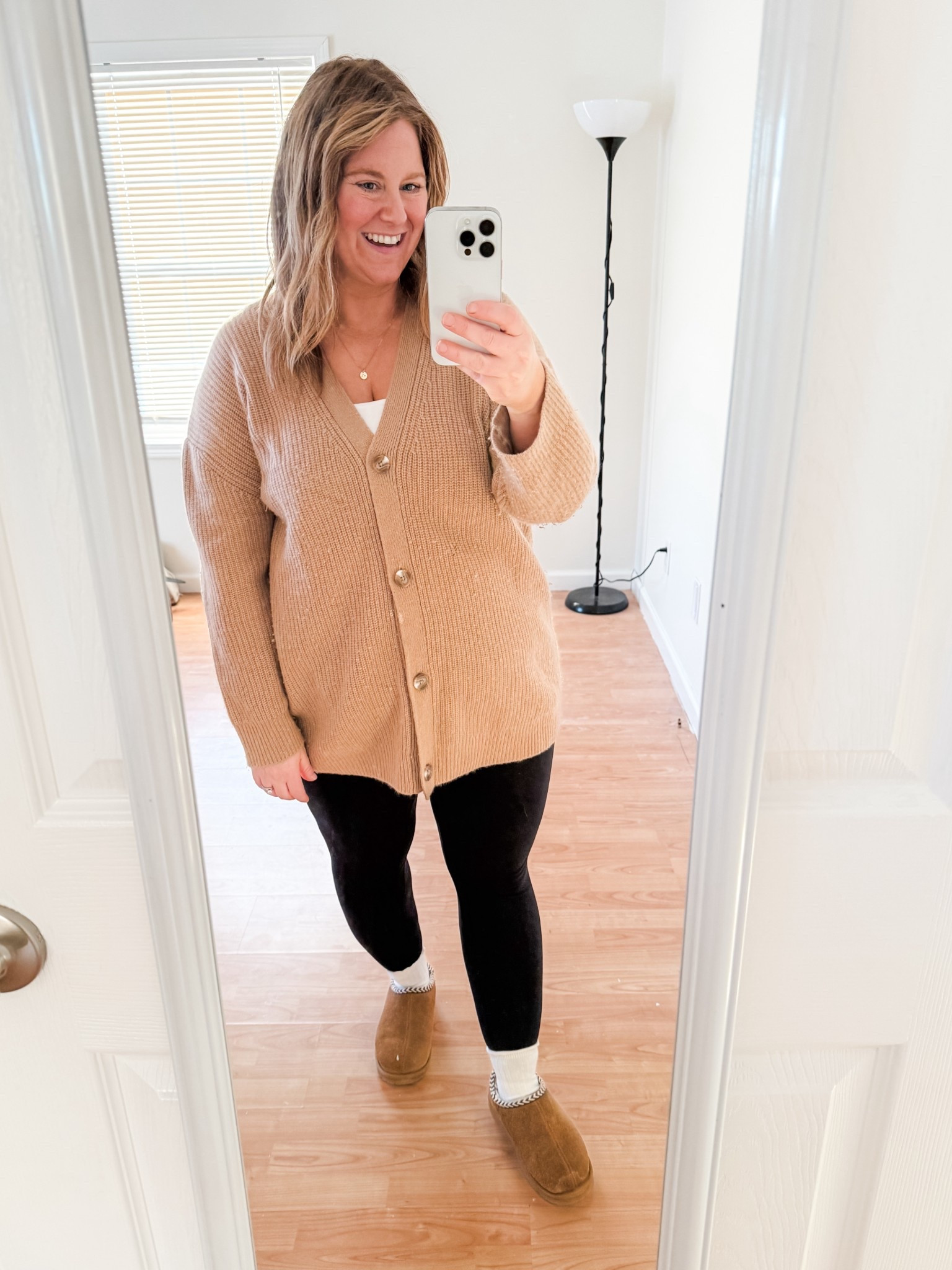 Wearing a large in my cashmere Quince cardigan.  A splurge piece but worth the investment because it’s sooo soft and cozy and will last you a long time  

You can use code INFG-25STUFFSTEPHSHARES10 to take 10% off your first Quince purchase 

#LTKSeasonal #LTKmomlife #LTKMidsize