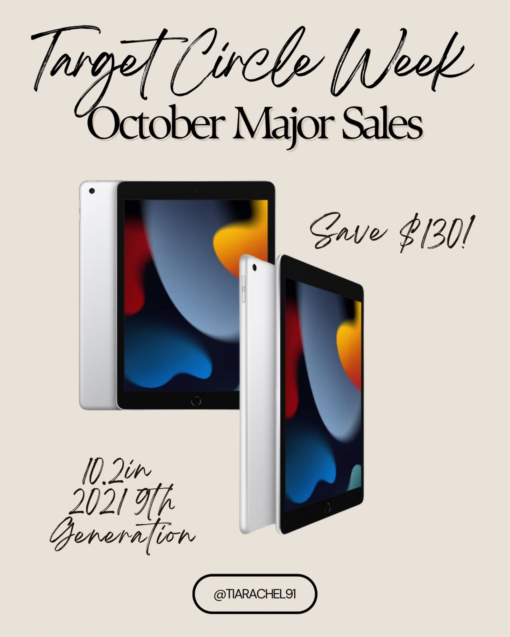 Save $130 on 9th Gen Apple iPad at Target! Perfect time to go ahead and buy now for Christmas  

#LTKGiftGuide #LTKHoliday #LTKSaleAlert