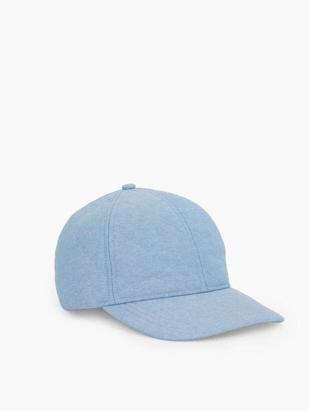 Quilted Chambray Baseball Cap | Talbots