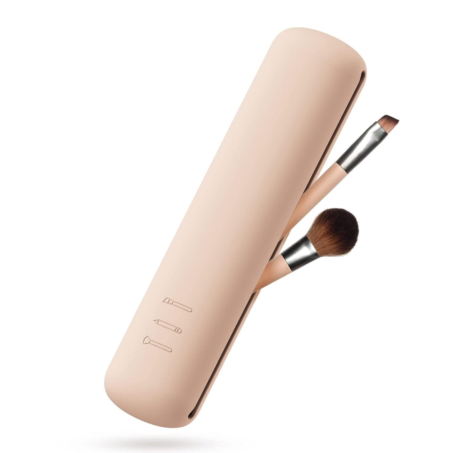 CORNERIA Travel Makeup Brush Holder, Portable Silicone Makeup Brush Case Eco-Friendly for Busines... | Amazon (US)